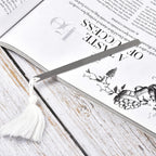 Personalized Elongated Bookmark in Stainless Steel
