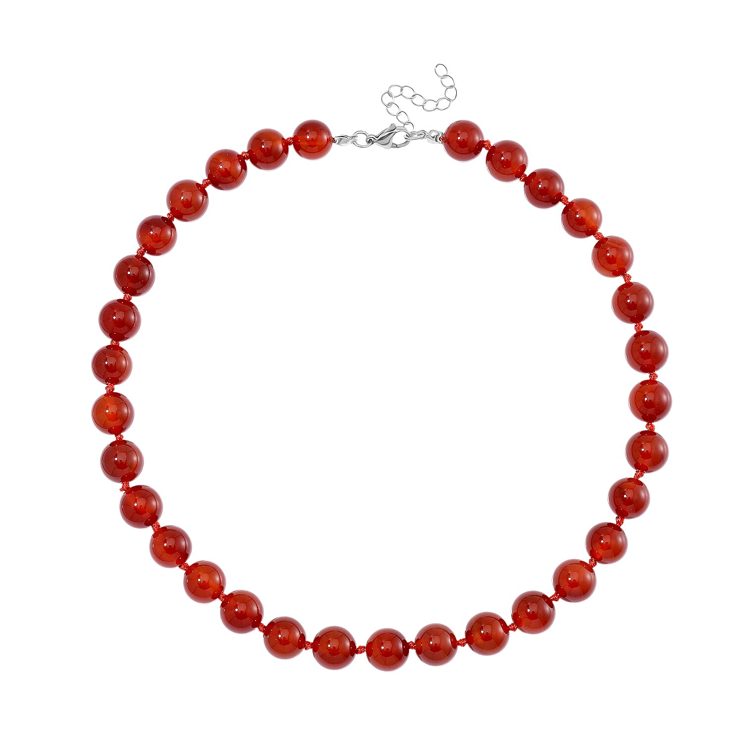 Ruby Agate Necklace (Size 18-2 Ext) with Lobster Clasp 380.00 Ct 8151028 3
