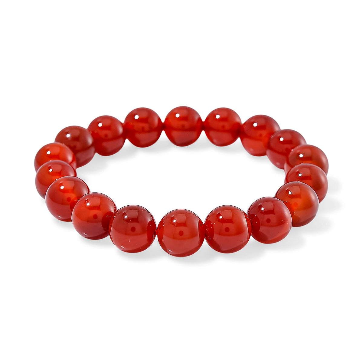 Ruby Agate Beads Bracelet (Size 7.5 Stretchable) 210.00 Ct. 8151034 0