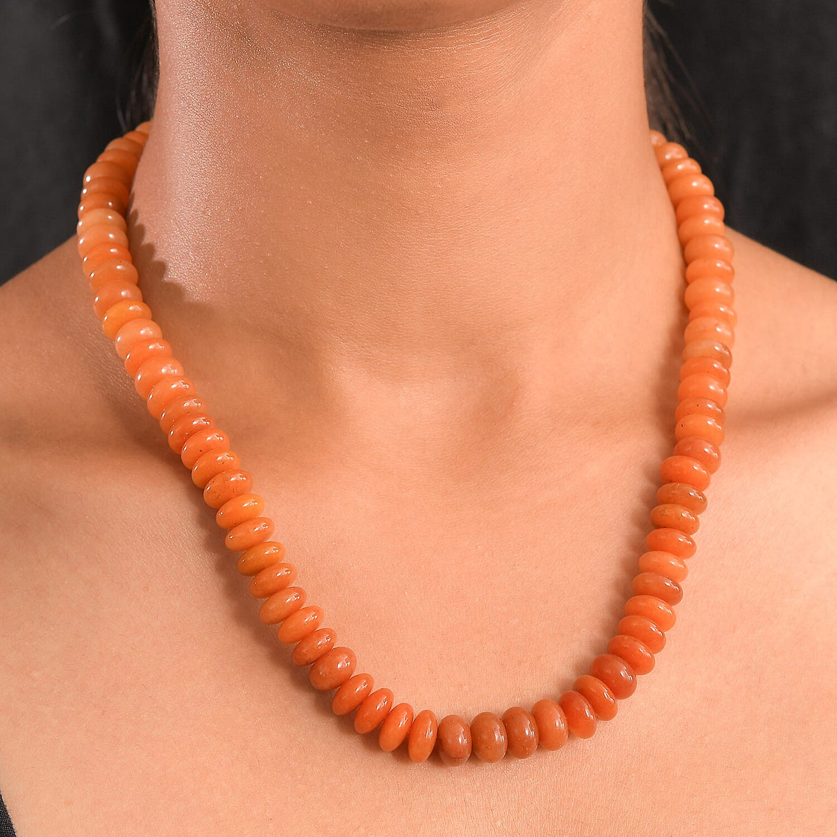 Red Aventurine Necklace (Size - 18-1 Ext.) with Senorita Clasp 330.00 Ct. 8181149 3