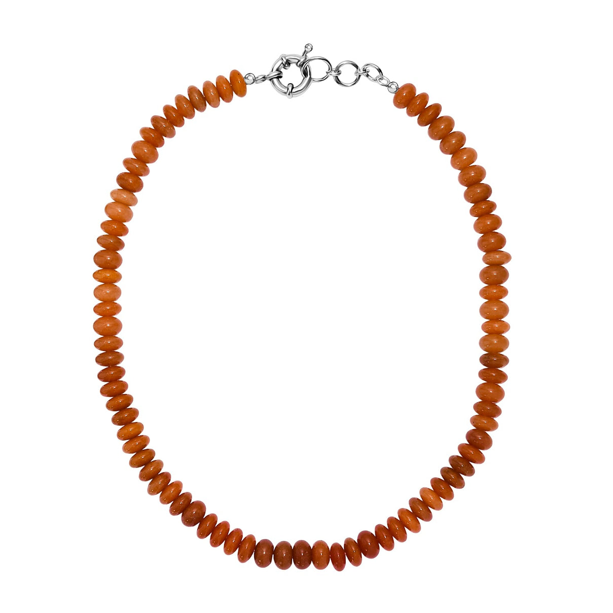Red Aventurine Necklace (Size - 18-1 Ext.) with Senorita Clasp 330.00 Ct. 8181149 4