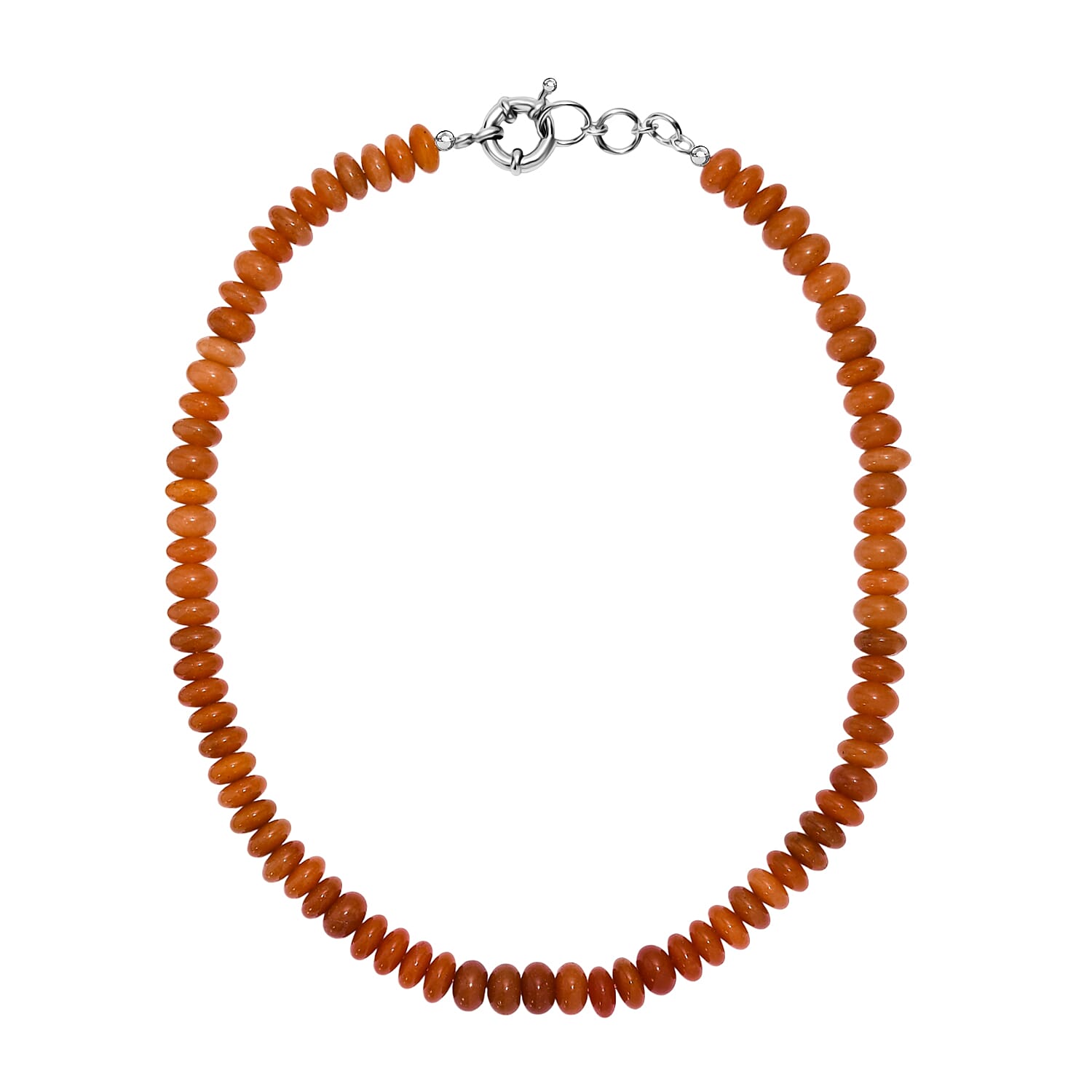 Red Aventurine Necklace (Size - 18-1 Ext.) with Senorita Clasp 330.00 Ct. 8181149 4