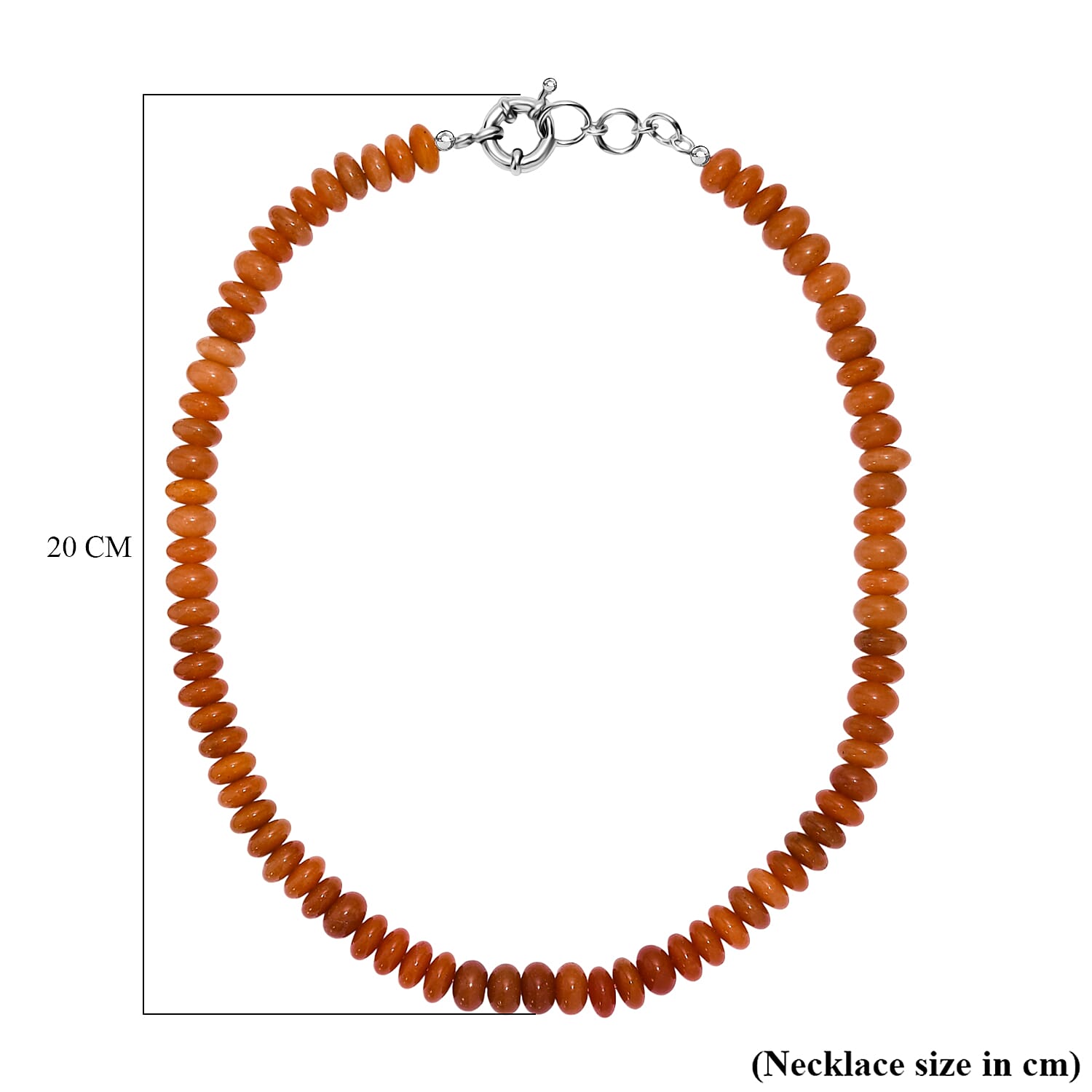 Red Aventurine Necklace (Size - 18-1 Ext.) with Senorita Clasp 330.00 Ct. 8181149 6