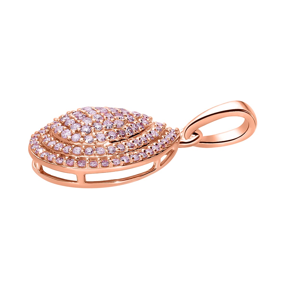 9K Rose Gold SGL Certified Natural Pink Diamond Pendant 8042948 7