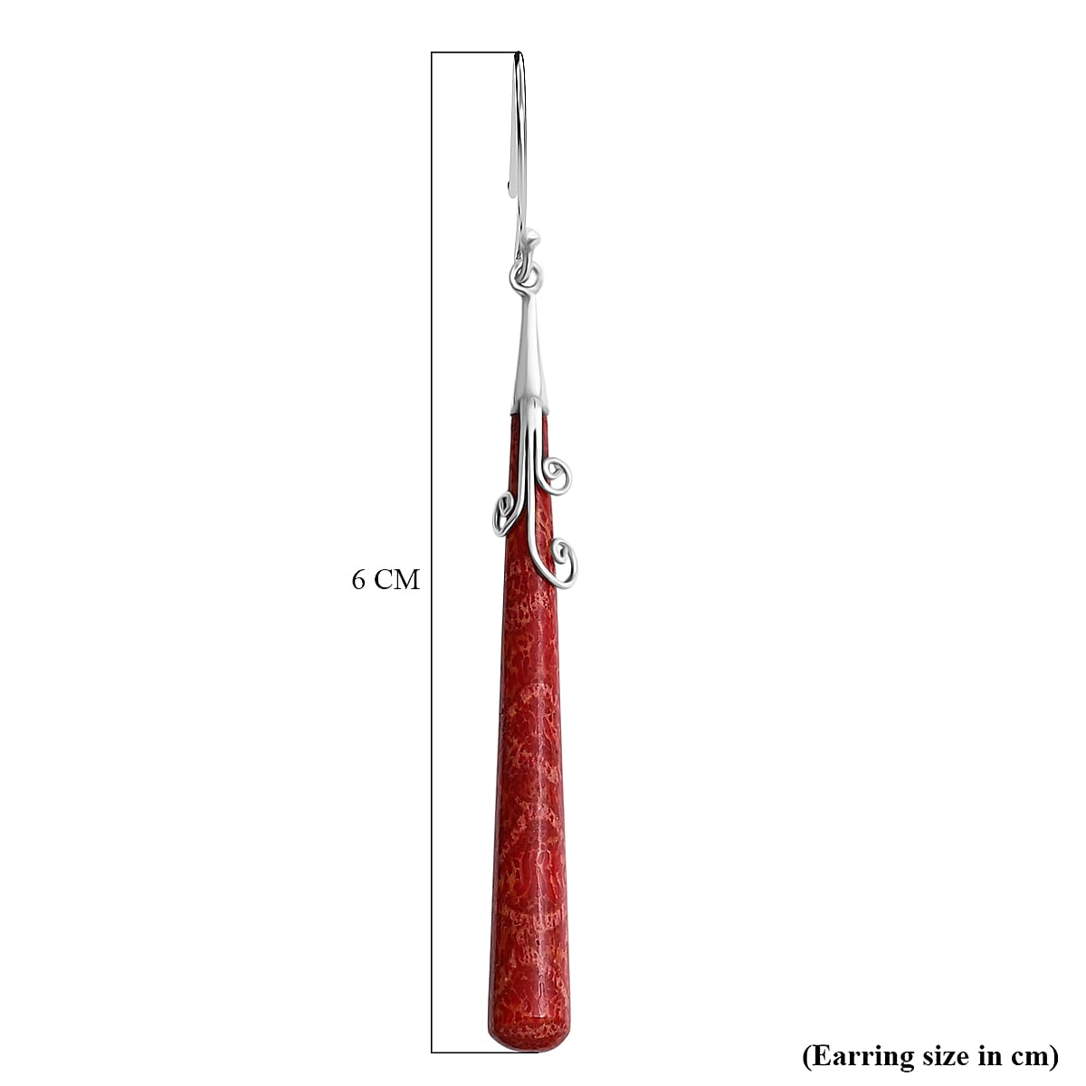 Red Coral Earrings in Sterling Silver 7768457 11