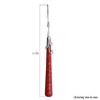 Royal Bali Collection - Red Coral Sterling Silver Earring with Hook