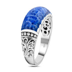 Red Coral  Ring  Sterling Silver 4.00 ct,  Silver Wt. 5.82 Gms  4.000  Ct.