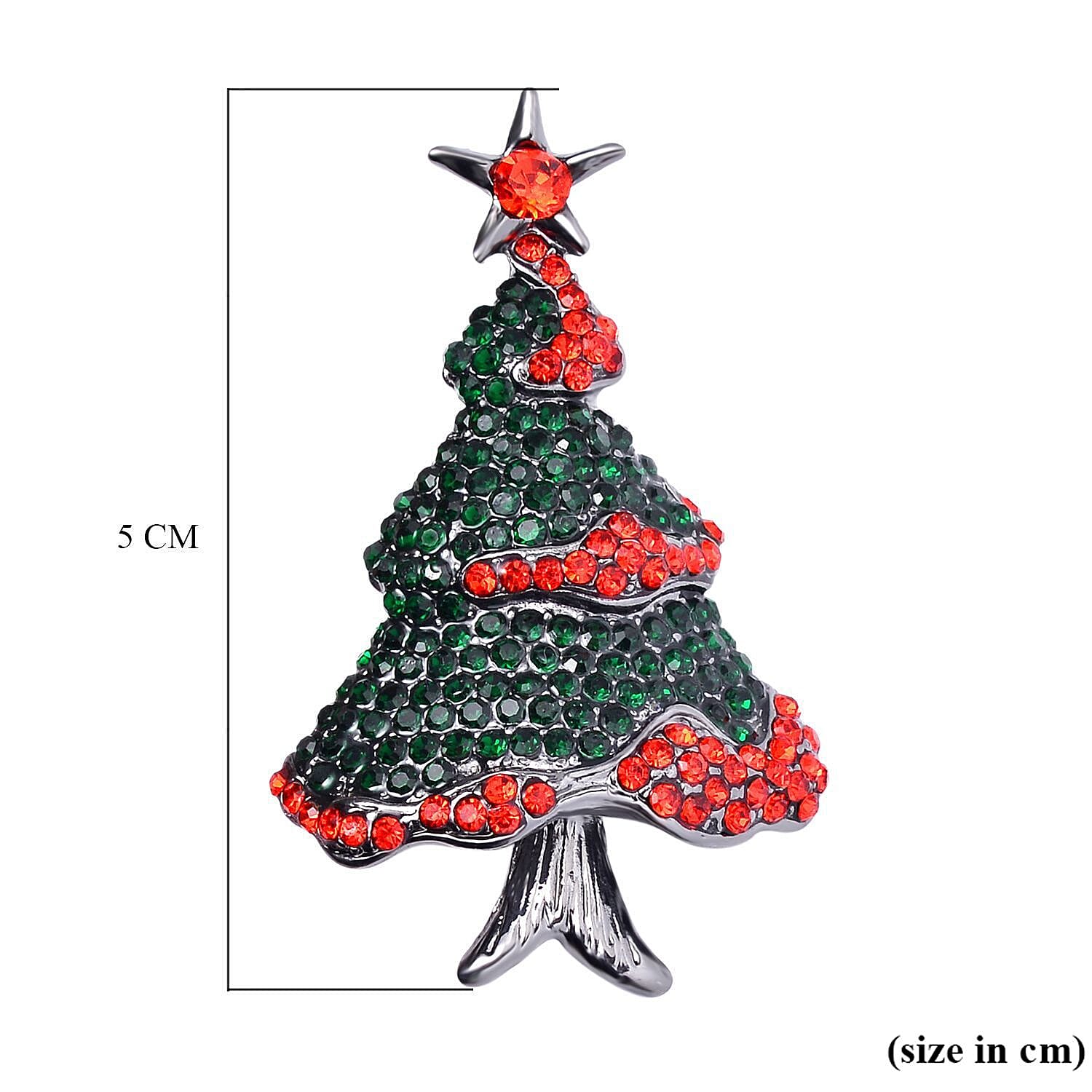X-mass Tree Brooch With Fine Polish 7639647 5