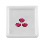 Red Cubic Zirconia Oval Shape Gemstone 3.57 Ct. - 8x6 mm