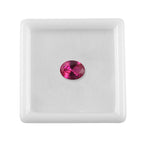 Red Cubic Zirconia Oval Shape Gemstone 1.8 Ct. - 9x7 mm