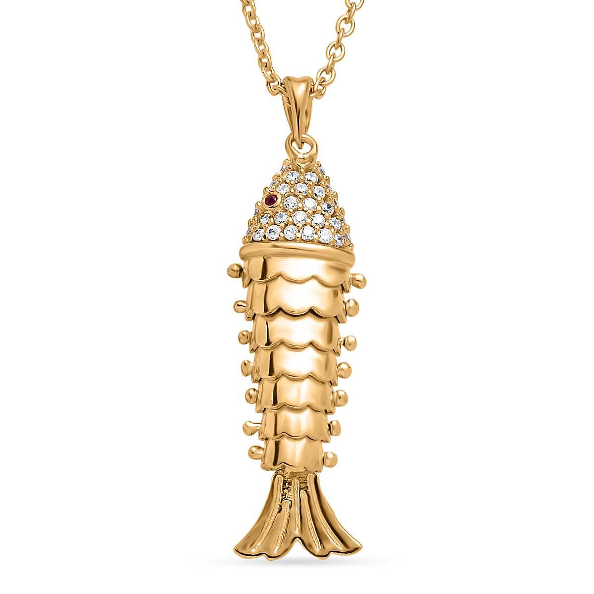 Vicenza Closeout - Pendant in Gold Overlay Sterling Silver with Free Chain (Size 20) 4217273 0