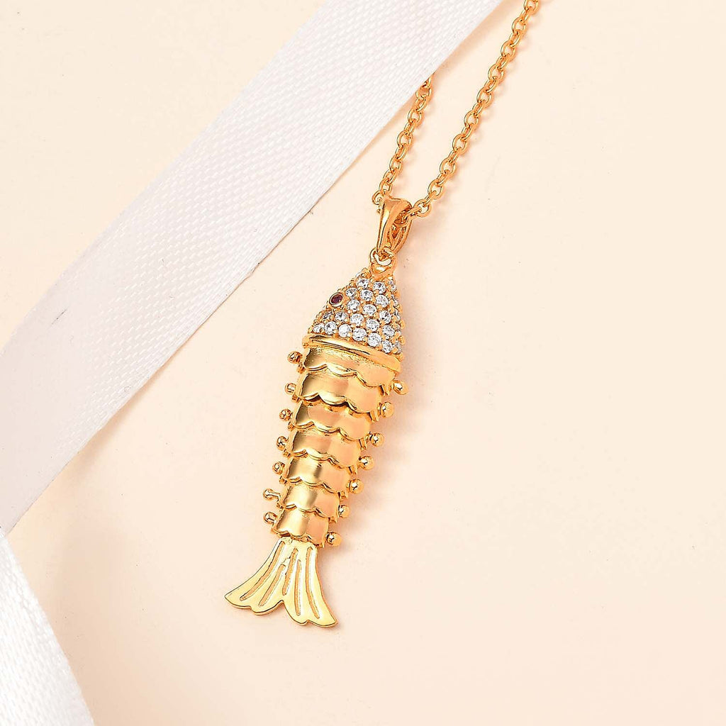 Vicenza Closeout - Pendant in Gold Overlay Sterling Silver with Free Chain (Size 20)