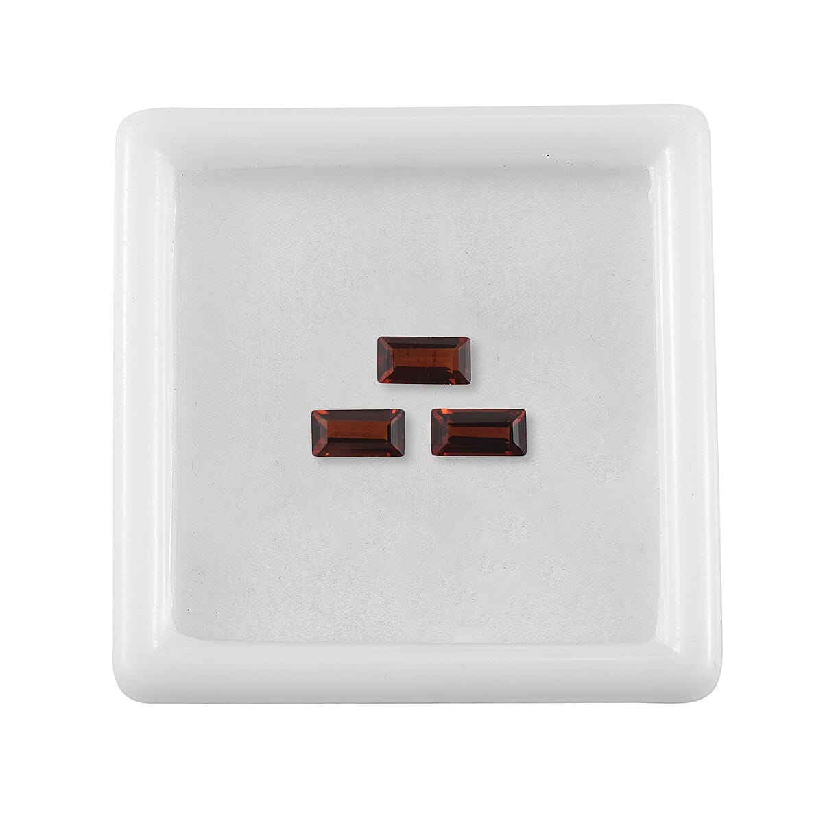 Set of 3 Red Garnet Loose Gemstones in Baguette Shape 1.24 Ct. (6x3 mm) 8068558 3