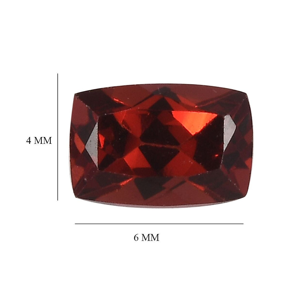 Red Garnet Cushion Cut Gemstones 1.19 Ct