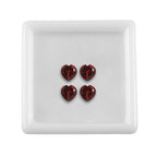 Red Garnet Heart Shape Gemstones 2.32 Ct