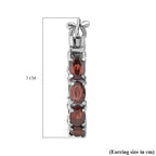 Red Garnet J Hoop Half Hoop Earrings 7.826  Ct.