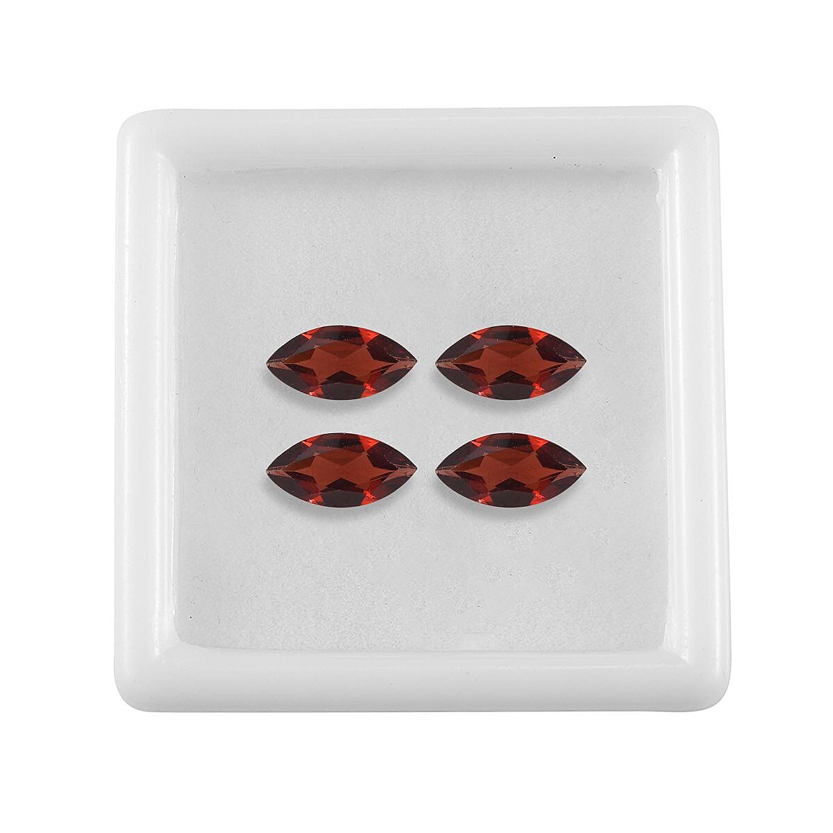 Set of 4 A Red Garnet Loose Gemstones in Marquee Shape (10x5mm) 3.99 ct. 8025542 3