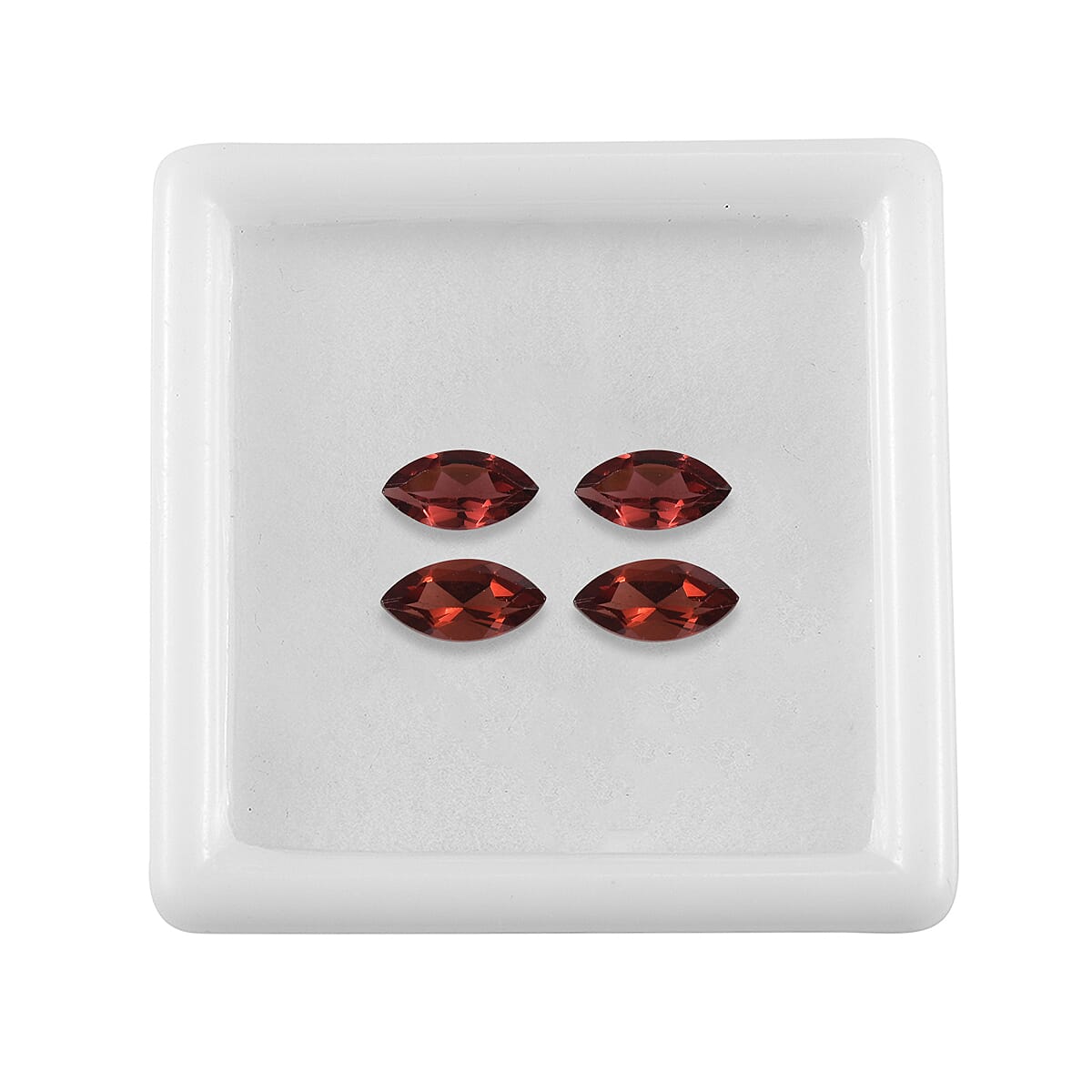 Set of 4 Red Garnet Loose Gemstones in Marquise Shape (8x4mm) 7827446 4
