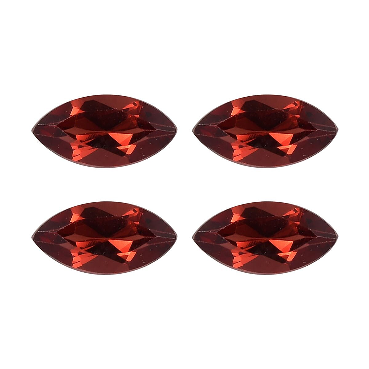Set of 4 A Red Garnet Loose Gemstones in Marquee Shape (8x4mm) 2.38 ct. 8025574 0