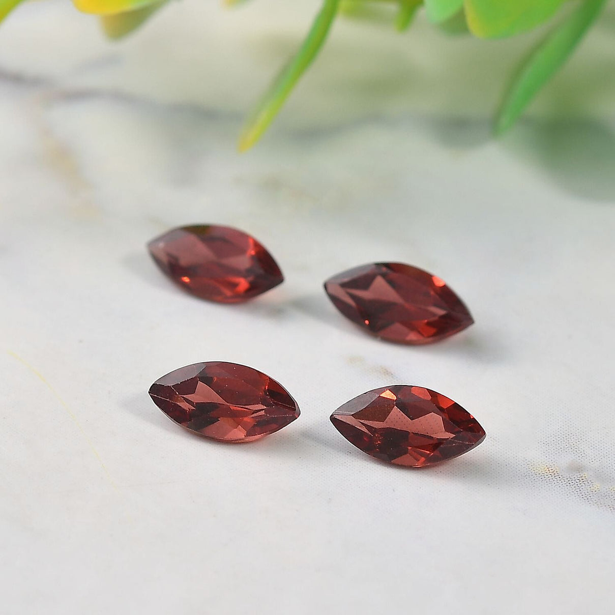 Set of 4 A Red Garnet Loose Gemstones in Marquee Shape (8x4mm) 2.38 ct. 8025574 1