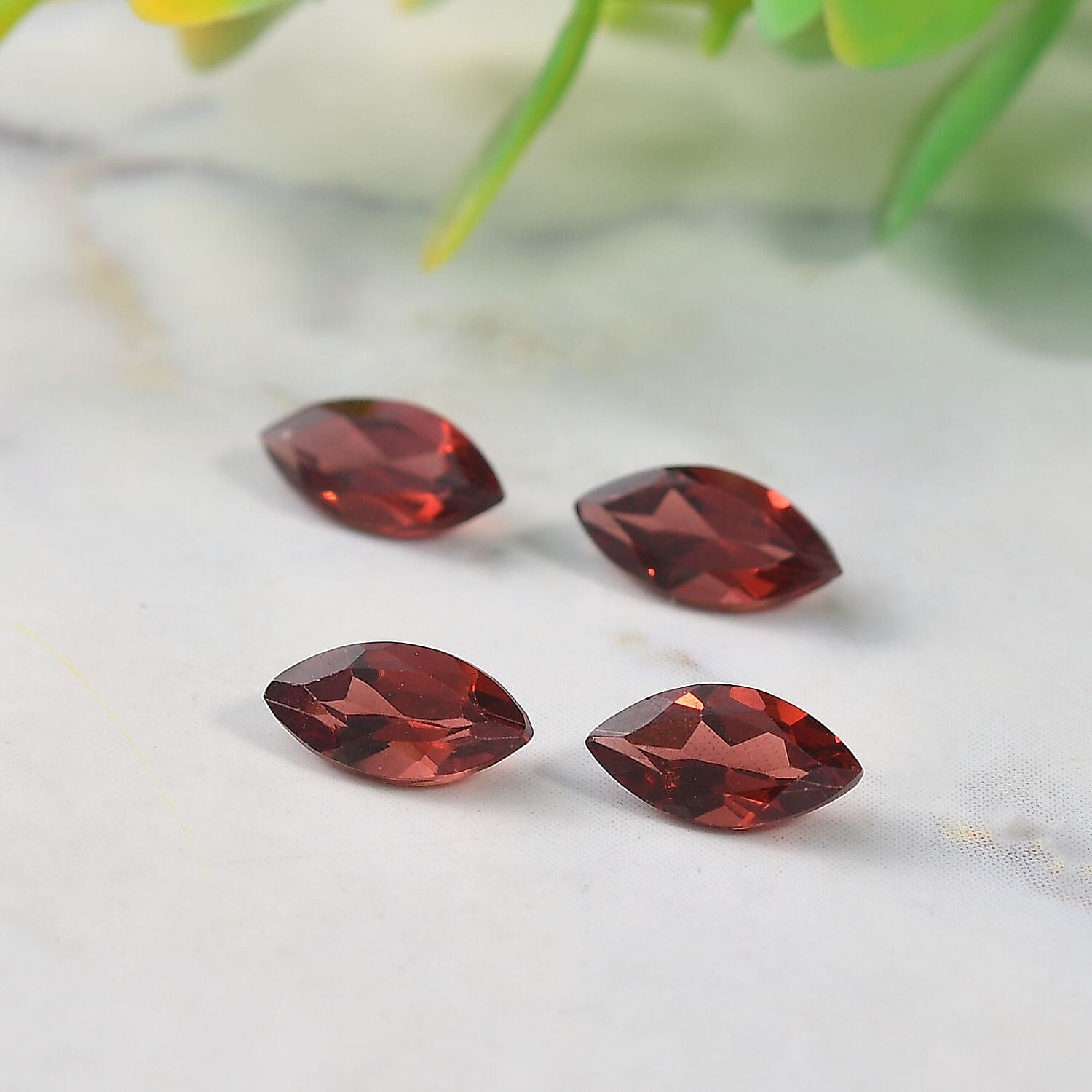 Set of 4 A Red Garnet Loose Gemstones in Marquee Shape (8x4mm) 2.38 ct. 8025574 1