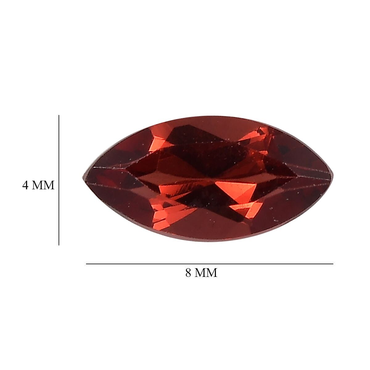 Set of 4 A Red Garnet Loose Gemstones in Marquee Shape (8x4mm) 2.38 ct. 8025574 4