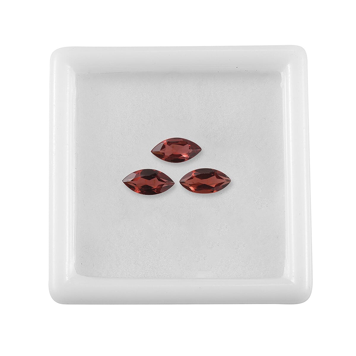 Set of 3 Red Garnet Loose Gemstones in Marquee Shape 1.76 Ct. (8x4 mm) 8068562 3