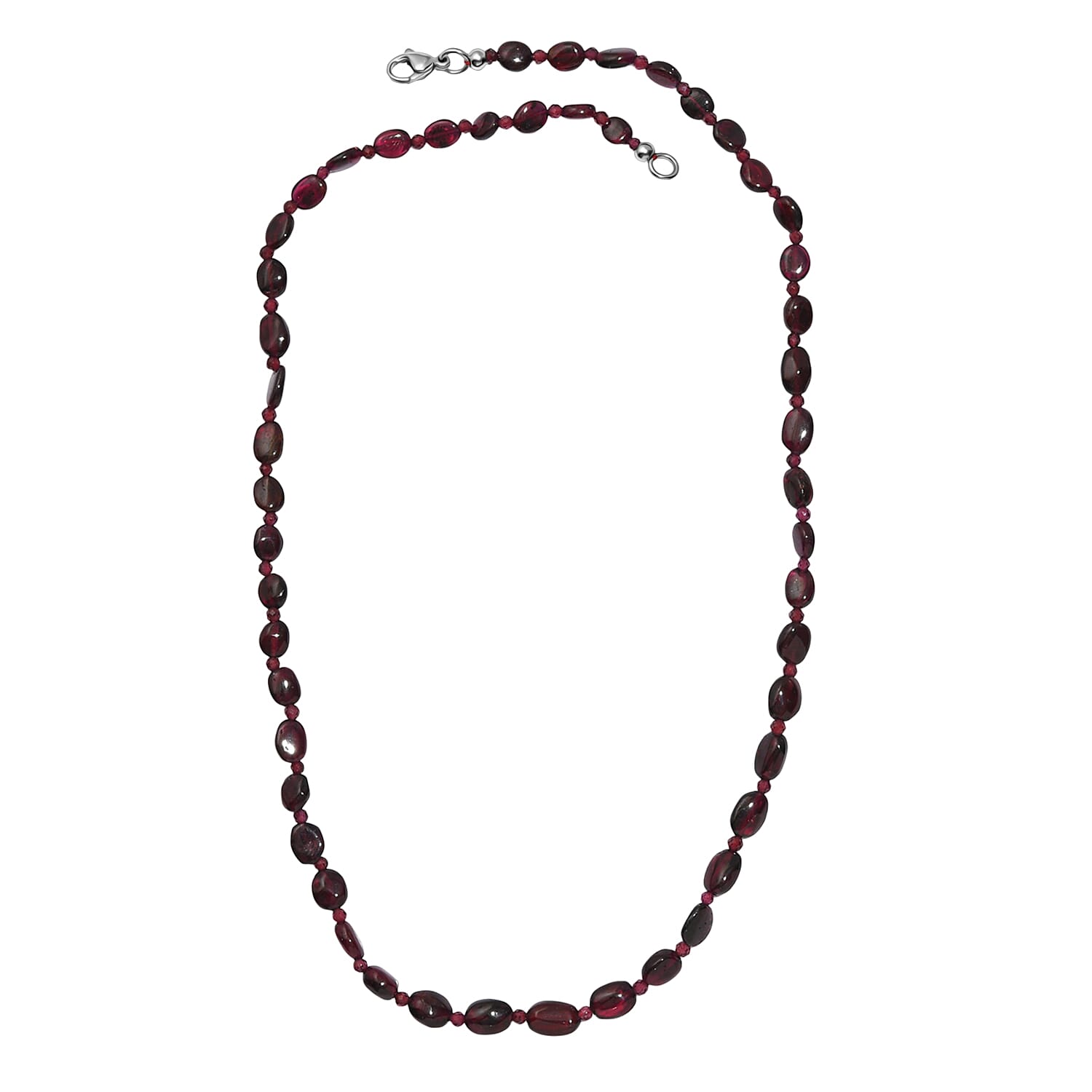 Red Garnet Necklace (Size - 20) 80.00 Ct. 8099265 4