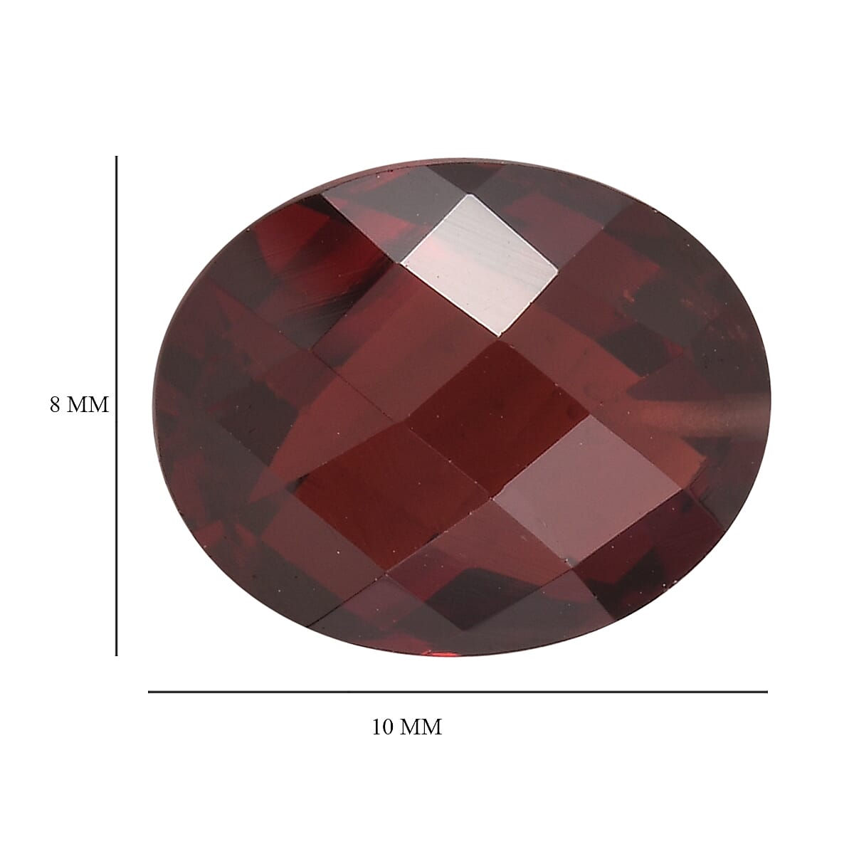 3.09 Ct. Red Garnet Loose Gemstone in Oval Shape (10x8mm) 8068568 4