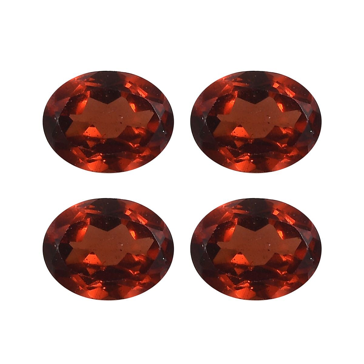 Set of 4 AA Red Garnet Loose Gemstones in Oval Shape (5x4mm) 1.66 ct. 8025543 0