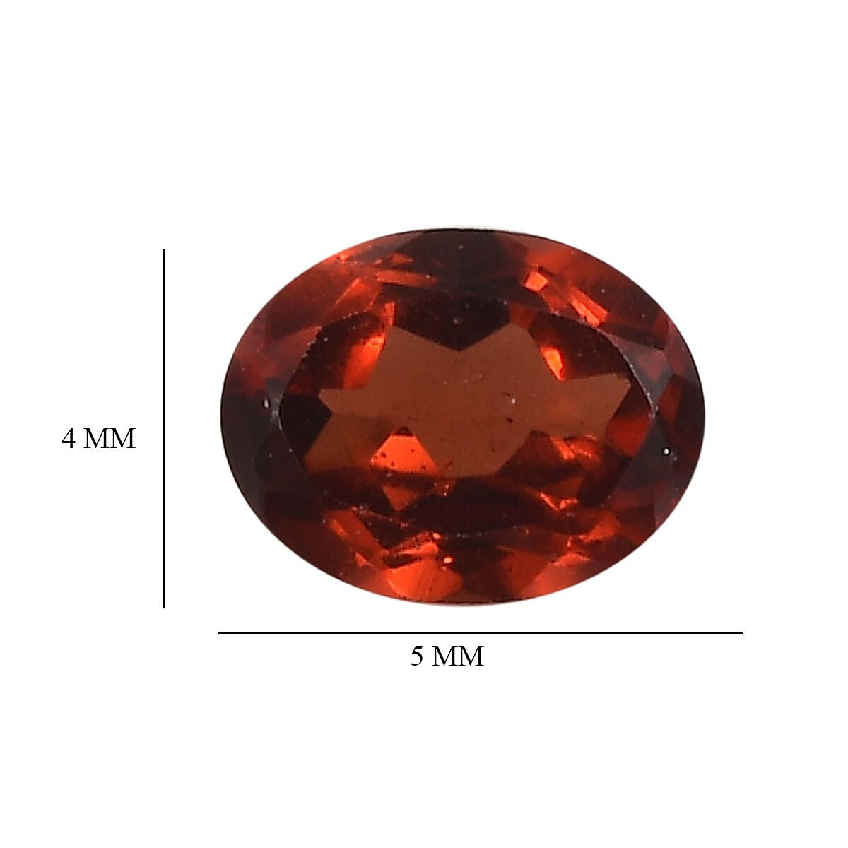 Set of 4 AA Red Garnet Loose Gemstones in Oval Shape (5x4mm) 1.66 ct. 8025543 4