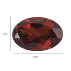 Red Garnet Oval Shape Gemstone 1.44 Ct. - 6x4 mm