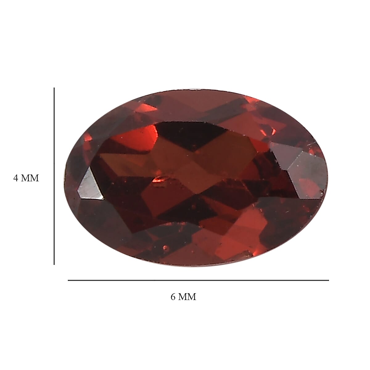 Set of 3 Red Garnet Loose Gemstones in Oval Shape  1.44 Ct. (6x4mm) 8068569 4