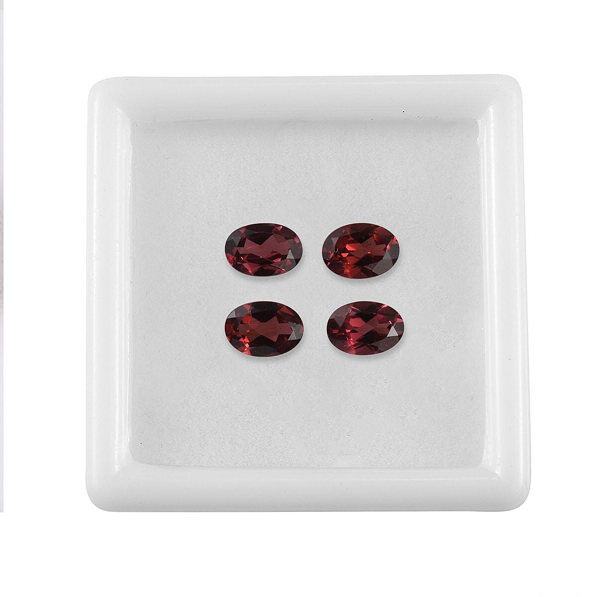 Set of 4 Red Garnet Loose Gemstones in Oval Cut (7x5mm) 7751319 4