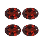 Red Garnet Oval Shape Gemstones 3.55 Ct