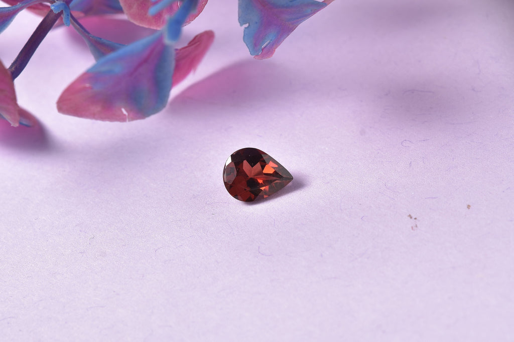 Red Garnet Pear Shape Gemstone 2.26 Ct