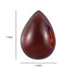 Red Garnet Pear 7x5 mm