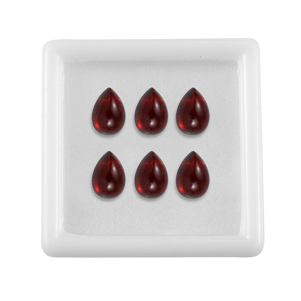 Red Garnet Pear Shape Gemstones 6.33 Ct