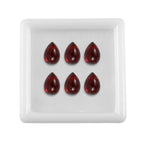 Red Garnet Pear Shape Gemstones 6.33 Ct