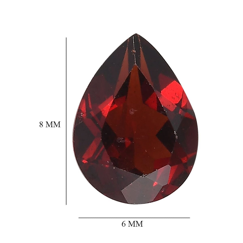 Red Garnet Pear Shape Gemstones 2.21 Ct