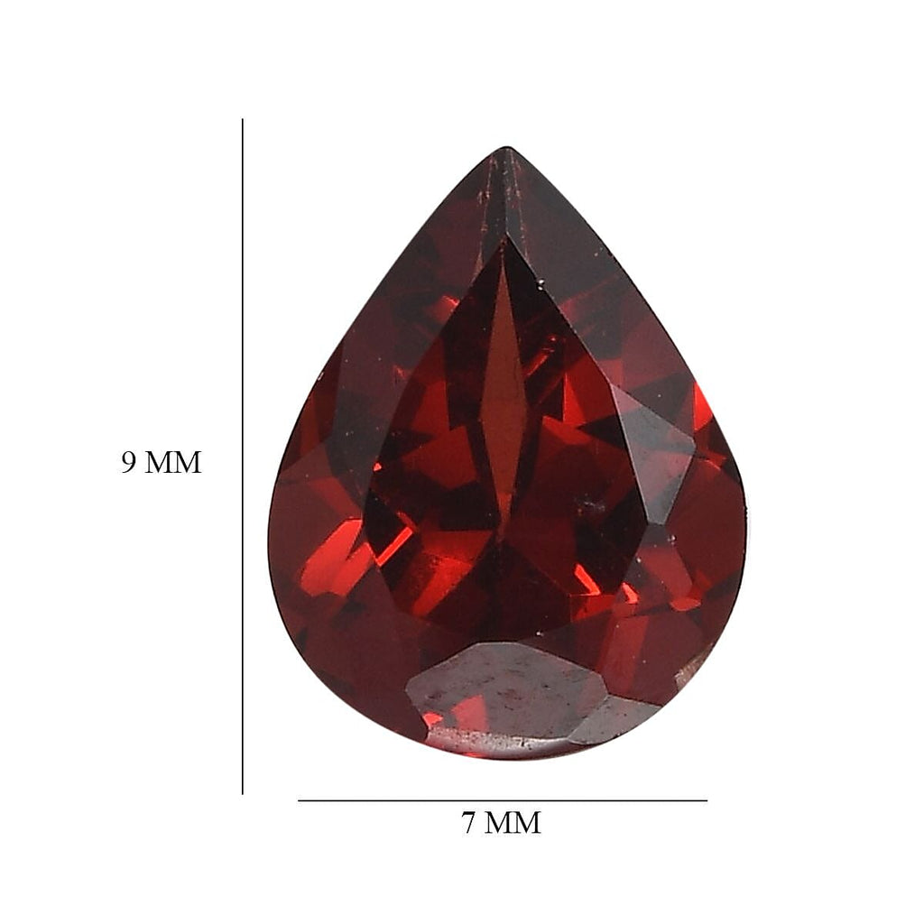 Red Garnet Pear Shape Gemstone 1.53 Ct