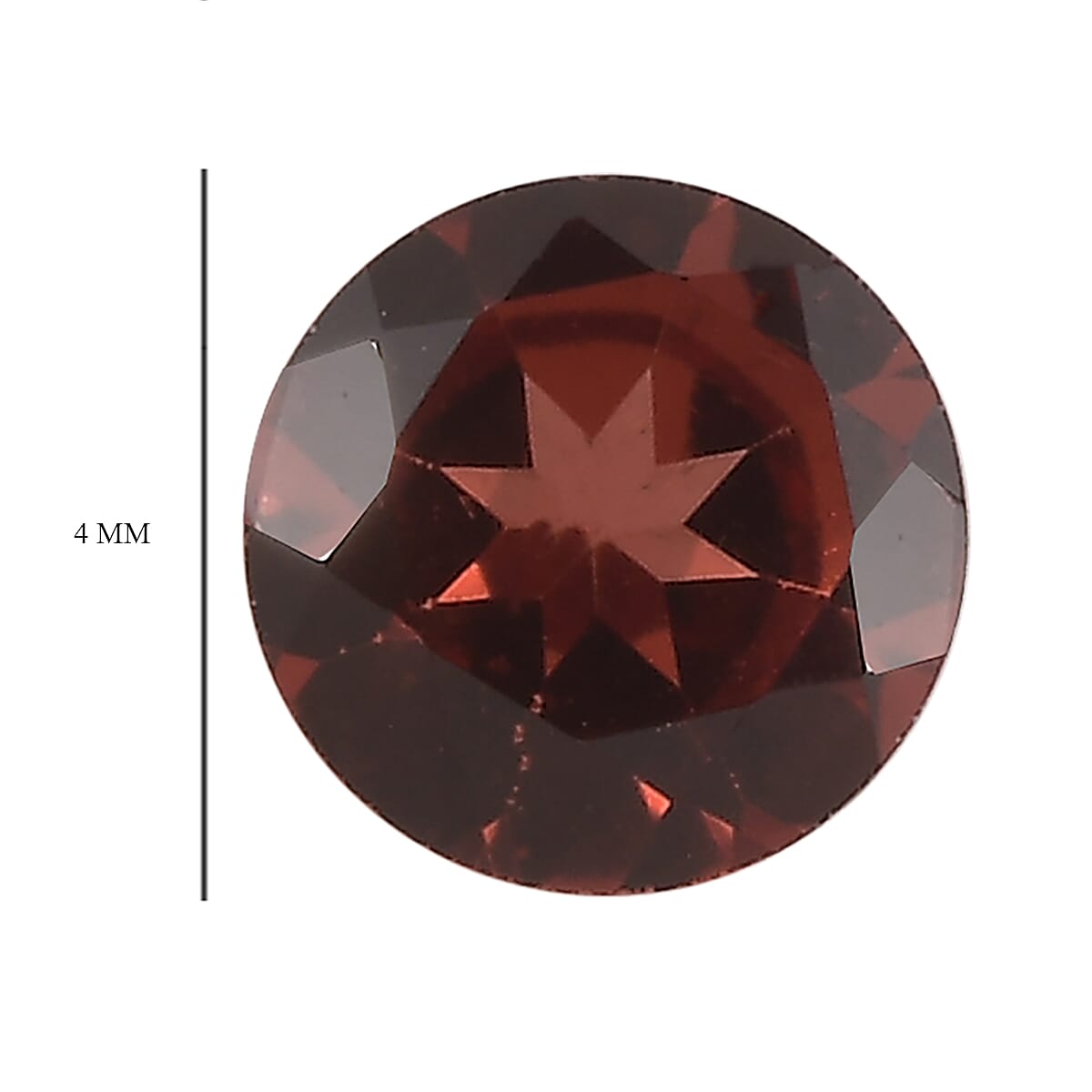 Set of 3 Red Garnet Loose Gemstones in Round Shape 0.81 Ct. (4 mm) 8068595 5