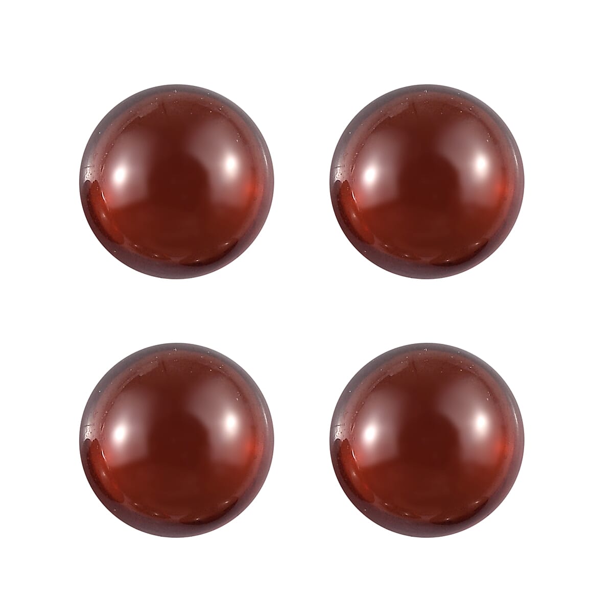 Set of 4 Red Garnet Loose Gemstones in Round Shape (5.0mm) 7763417 0