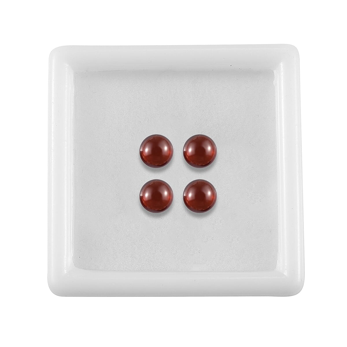 Set of 4 Red Garnet Loose Gemstones in Round Shape (5.0mm) 7763417 3