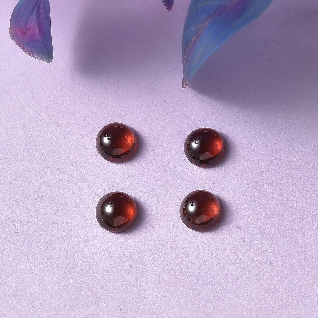 Red Garnet Round Shape Gemstones 2.22 Ct