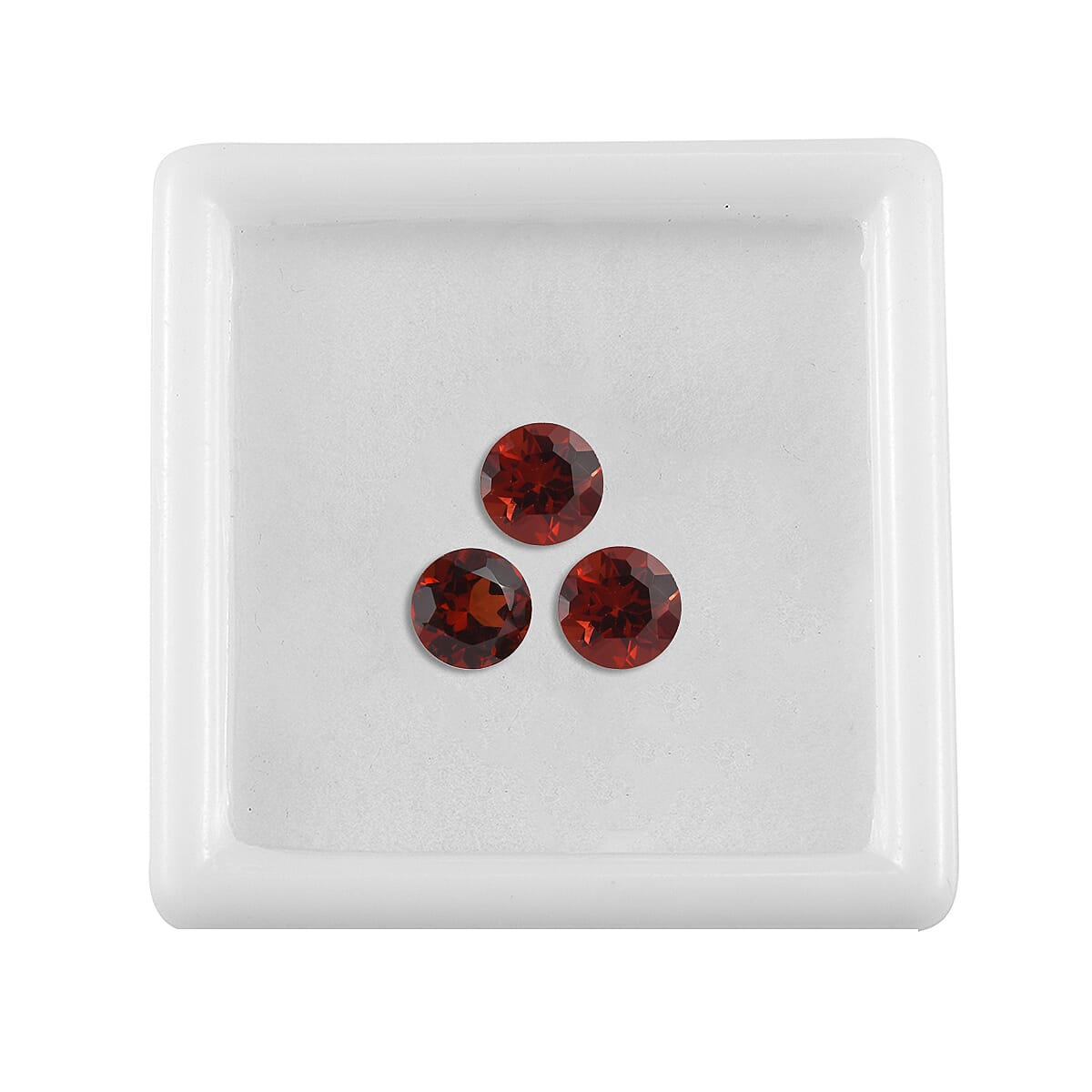 Set of 3 Red Garnet Loose Gemstones in Round Shape 1.65 Ct. (5 mm) 8070602 3