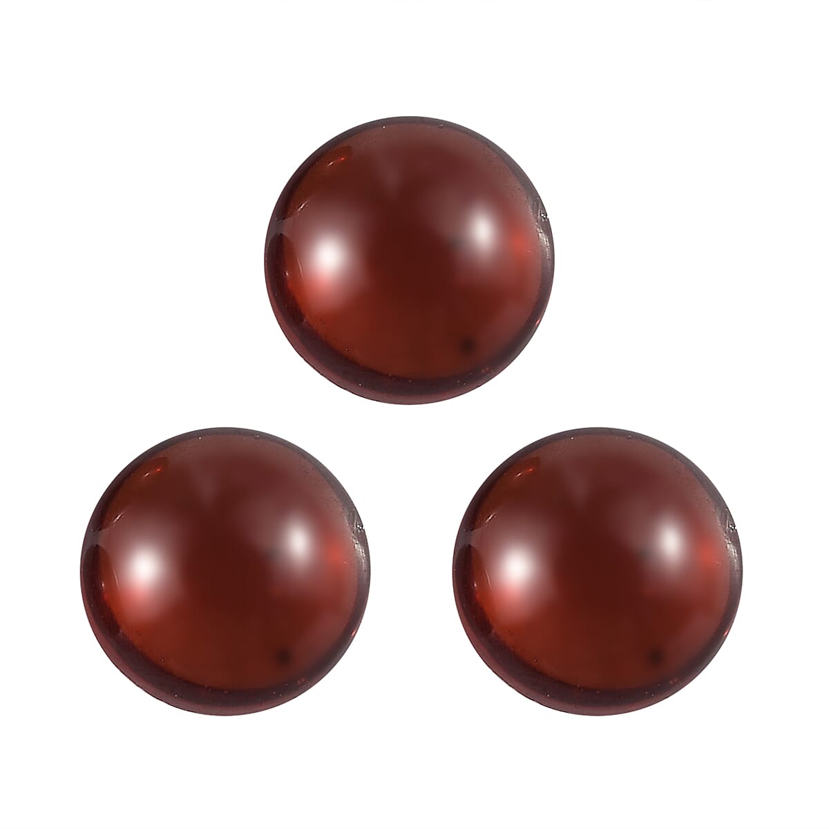 1.49 Ct. Set of 3 Red Garnet Loose Gemstones in Round Shape (5 mm) 8072299 0