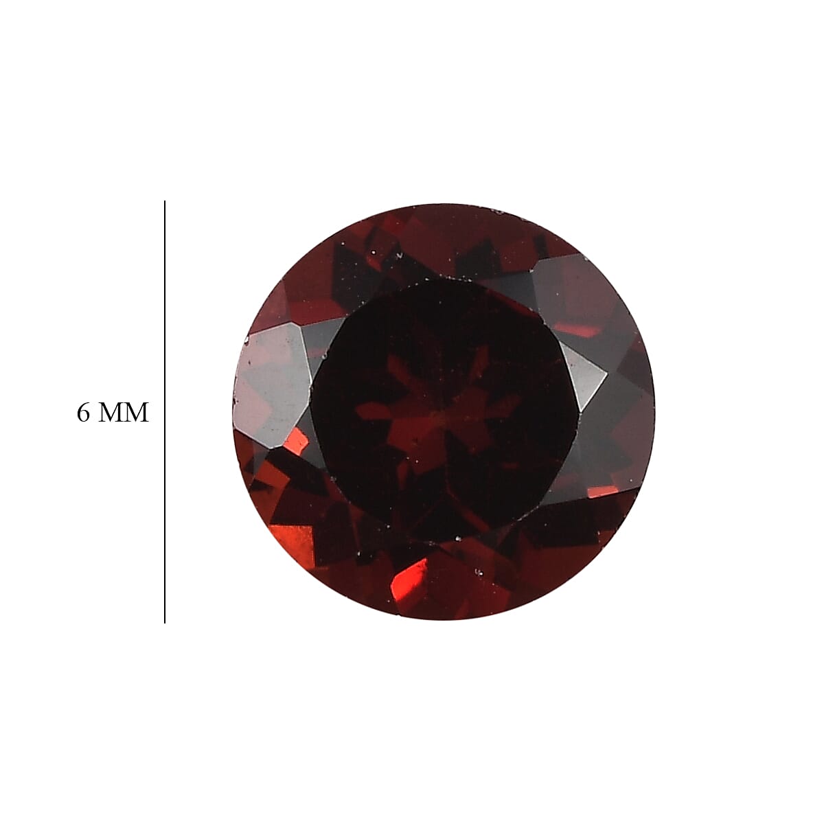 Set of 4 Red Garnet Loose Gemstones in Round Shape (6.0mm) 7763418 4