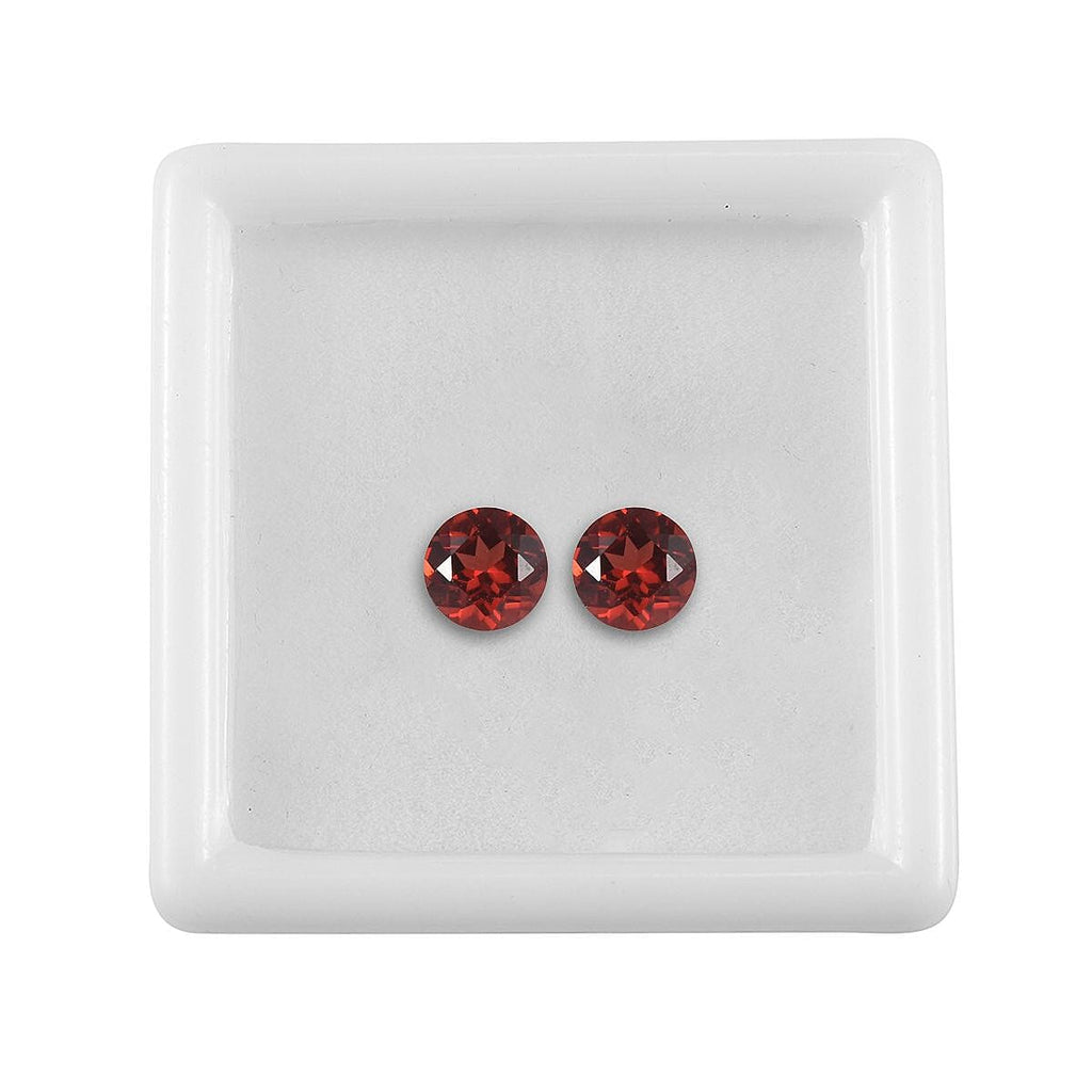 Red Garnet Round Shape Gemstones 1.81 Ct