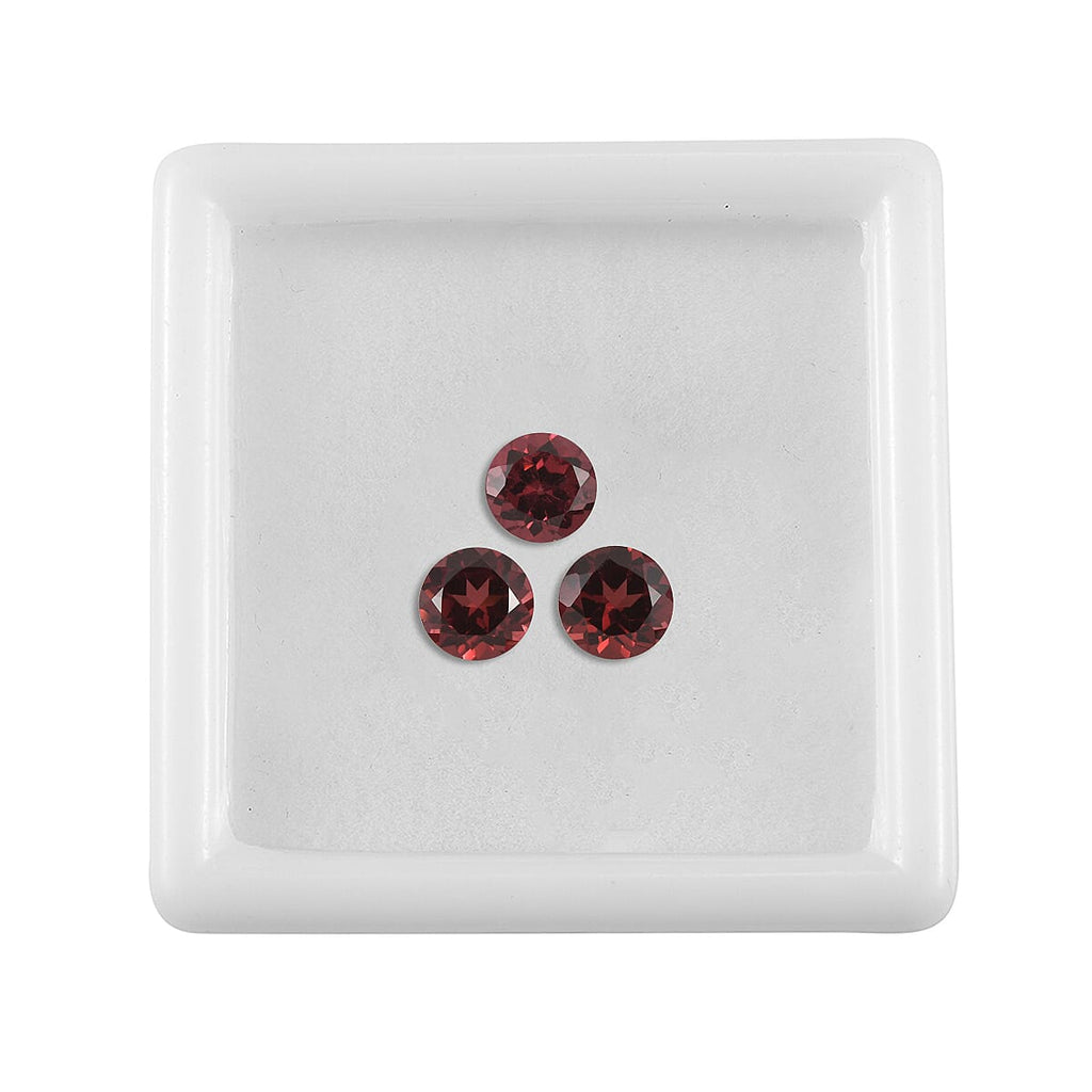 Red Garnet Round Shape Gemstone 2.84 Ct. - 6 mm